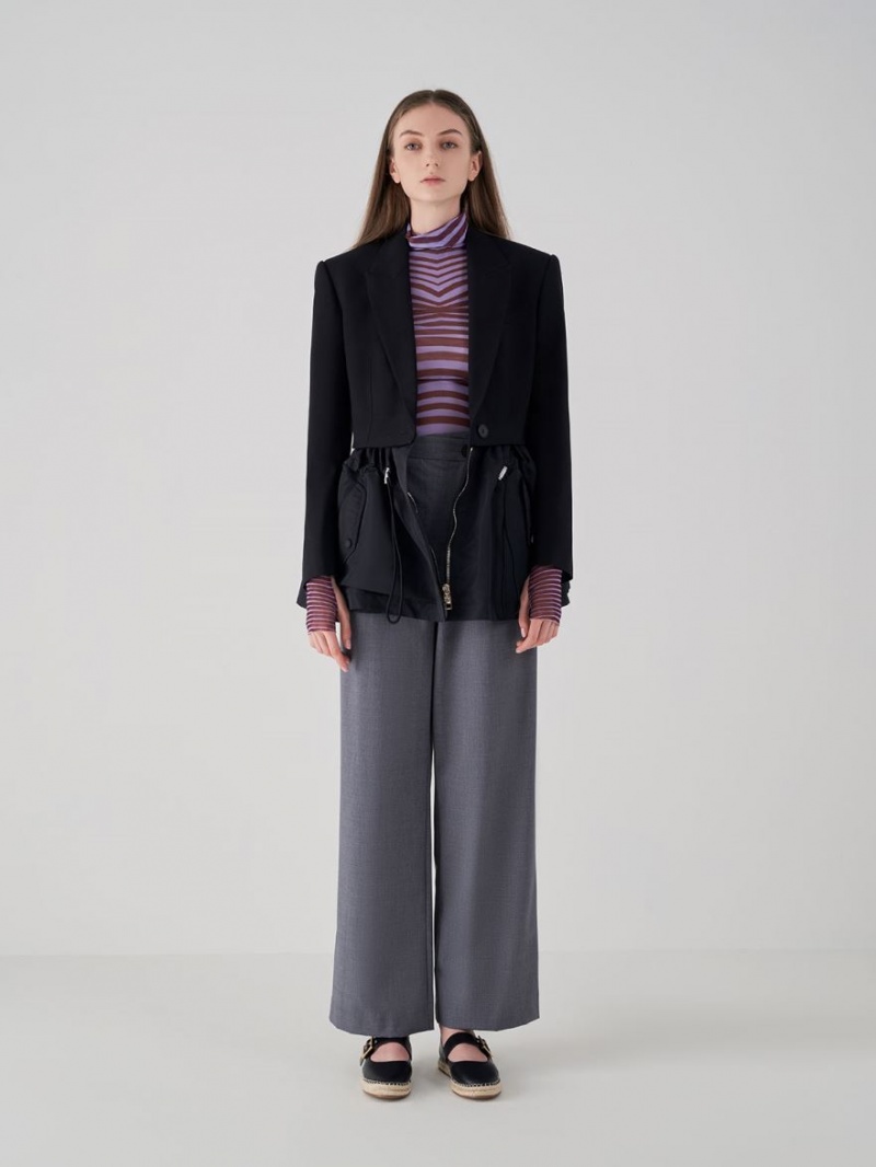 Παπουτσια Μπαλαρινεσ Charles And Keith Buckled εσπαντριγιεσ μαυρα | 65097-EGRQ