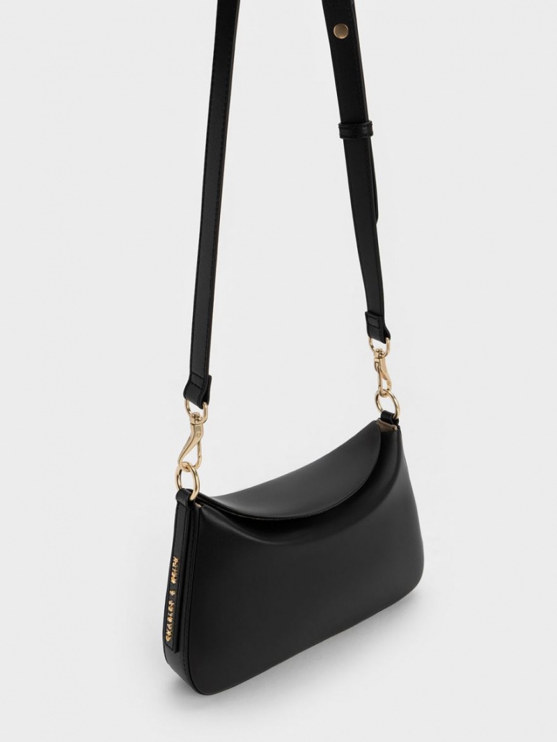 τσαντα χειροσ Charles And Keith Catena Chain μαυρα | 47368-CKLH