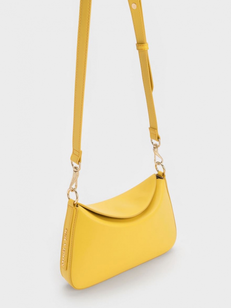τσαντα χειροσ Charles And Keith Catena Chain κίτρινα | 65420-VGLU
