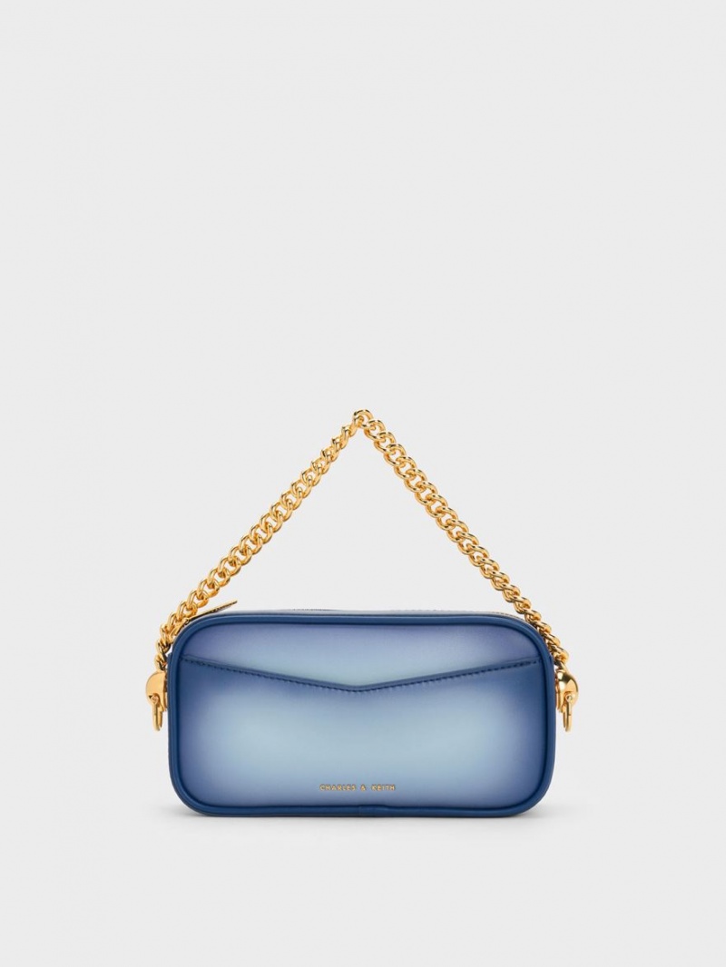 τσάντεσ χιαστί Charles And Keith Cayce Ombre Boxy σκουρο μπλε | 79564-ARKH