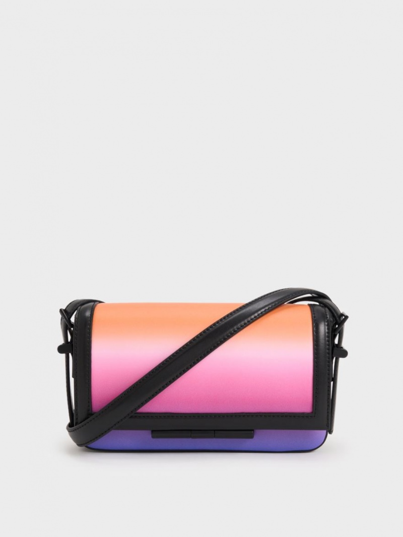 τσάντεσ χιαστί Charles And Keith Cesia Holographic ροζ | 81937-DFXU