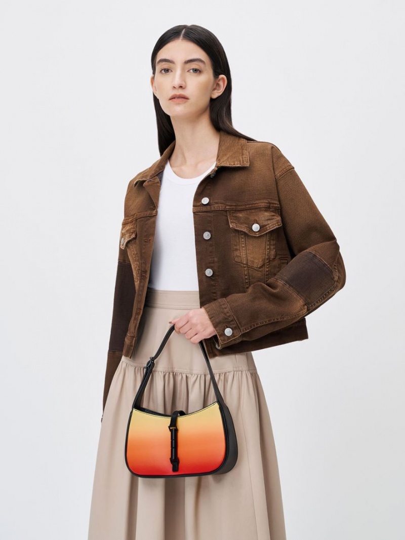 τσάντεσ ώμου Charles And Keith Cesia Ombre πορτοκαλι | 37156-GOLY