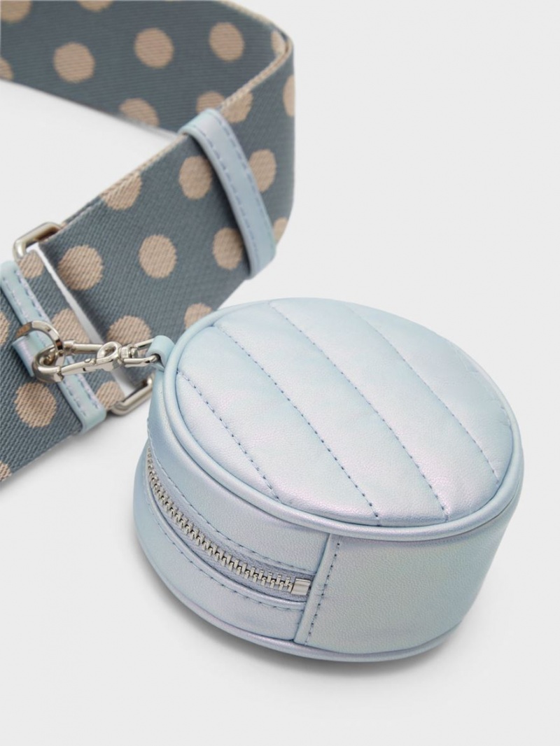 τσάντεσ χιαστί Charles And Keith Chailly Panelled & Pouch παγώνι | 52973-ABLX