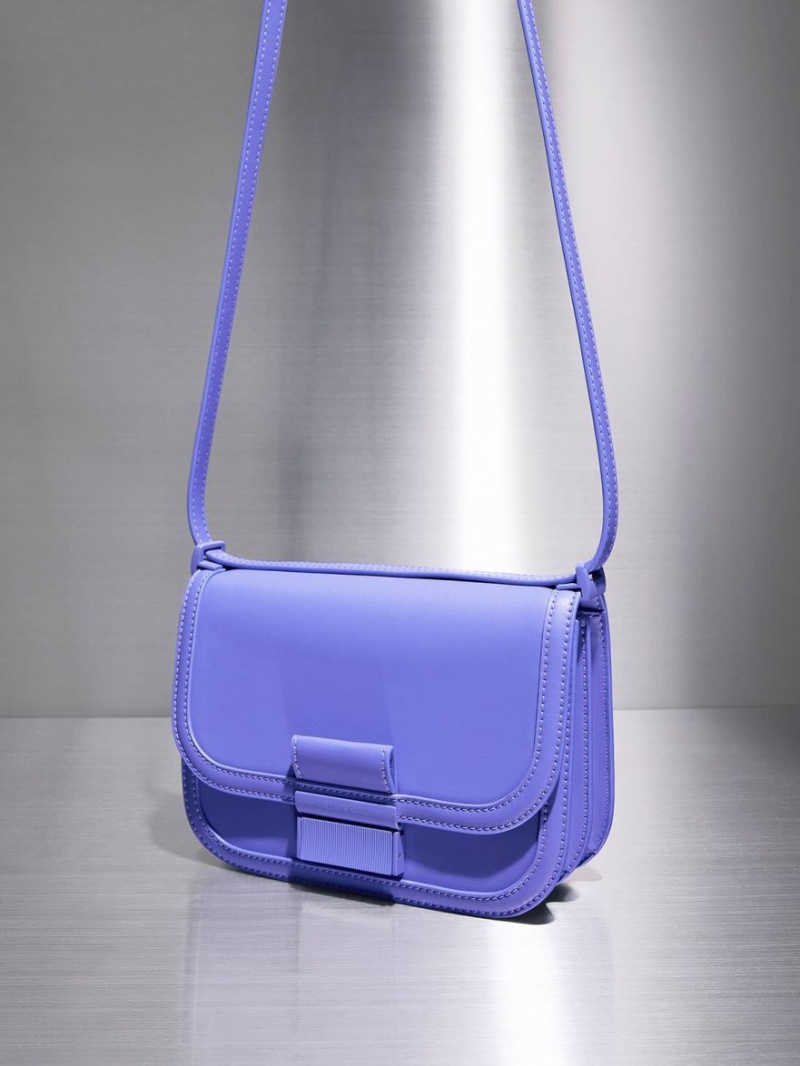 τσάντεσ χιαστί Charles And Keith Charlot μωβ | 10658-IAEL