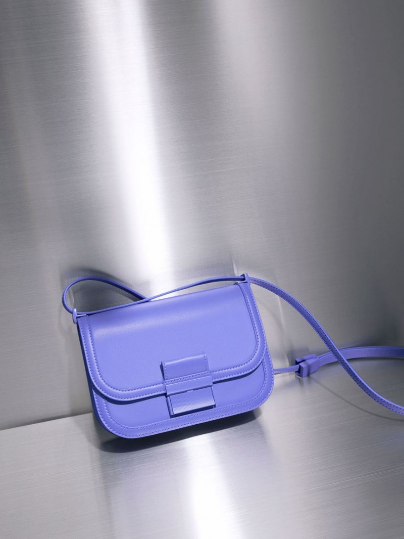 τσάντεσ χιαστί Charles And Keith Charlot μωβ | 10658-IAEL