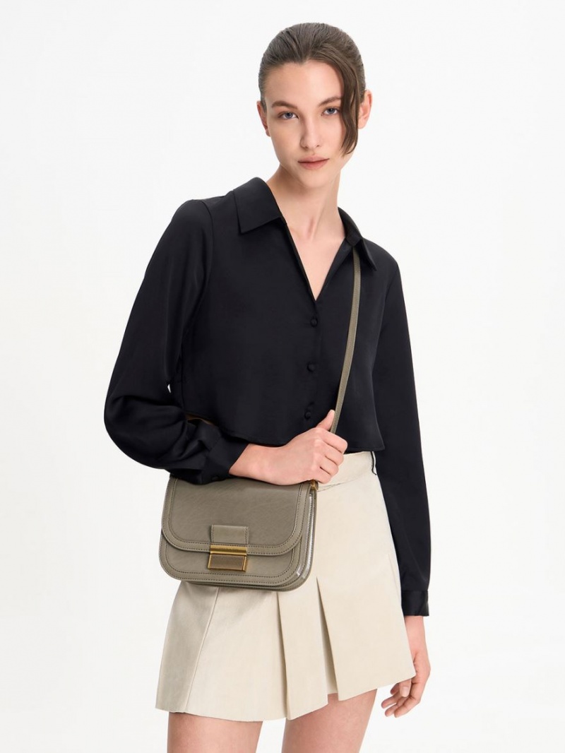 τσάντεσ χιαστί Charles And Keith Charlot γκρι | 25189-UYDC