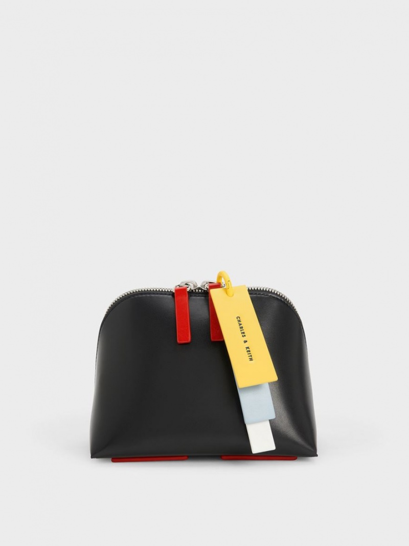 τσάντεσ χιαστί Charles And Keith Cockade μαυρα | 85143-TEXD
