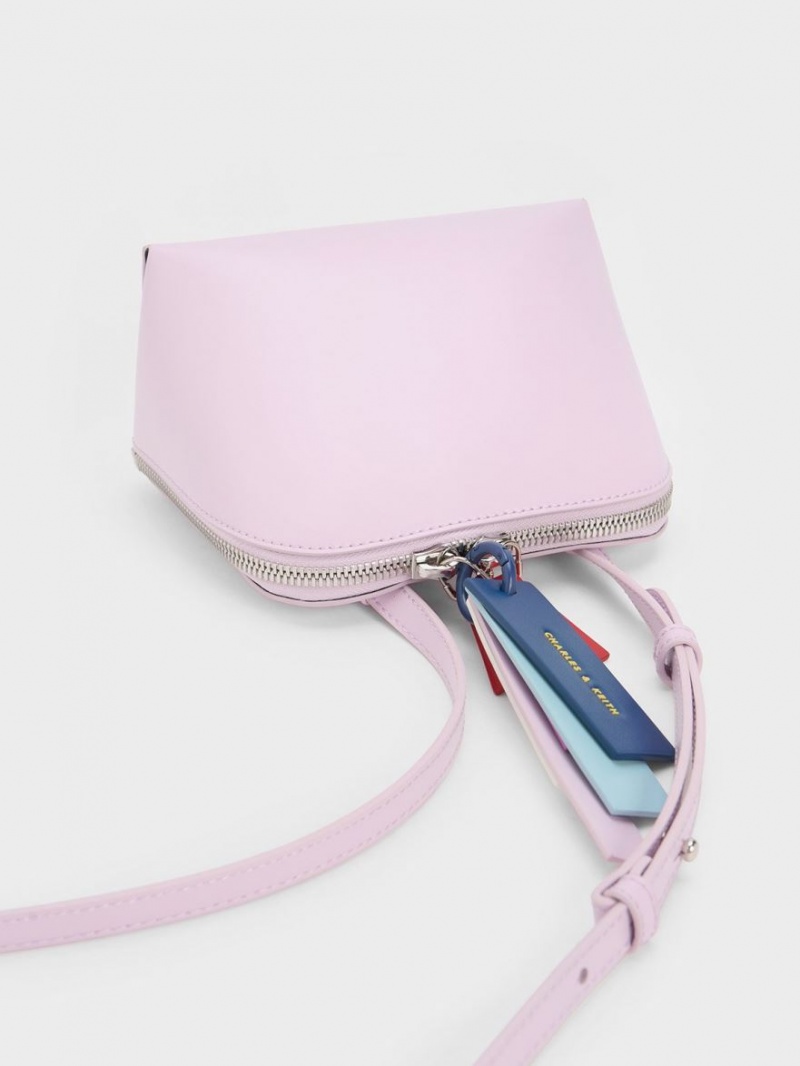 τσάντεσ χιαστί Charles And Keith Cockade μωβ | 87069-KSLA