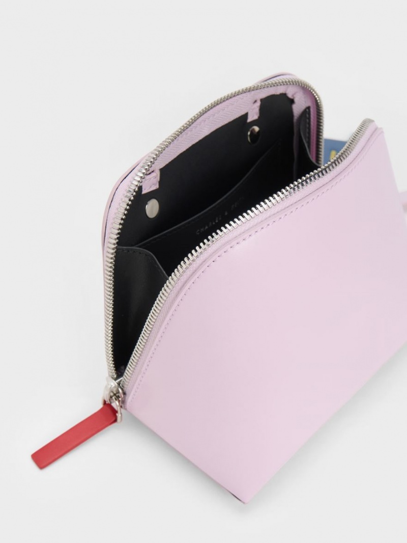 τσάντεσ χιαστί Charles And Keith Cockade μωβ | 87069-KSLA