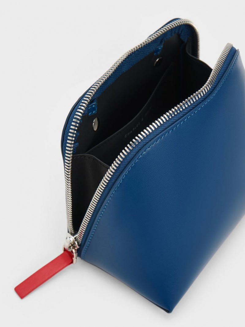 τσάντεσ χιαστί Charles And Keith Cockade σκουρο μπλε | 65073-QEKW
