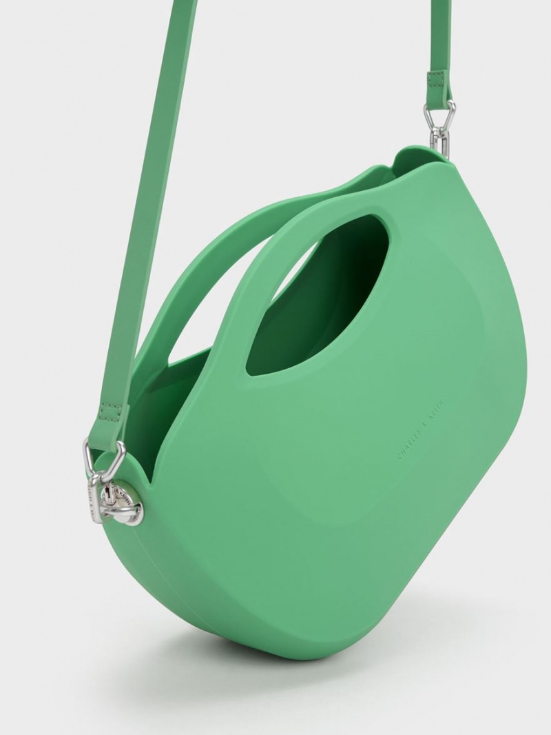 τσαντα χειροσ Charles And Keith Cocoon Curved πρασινο | 74681-ZFBO