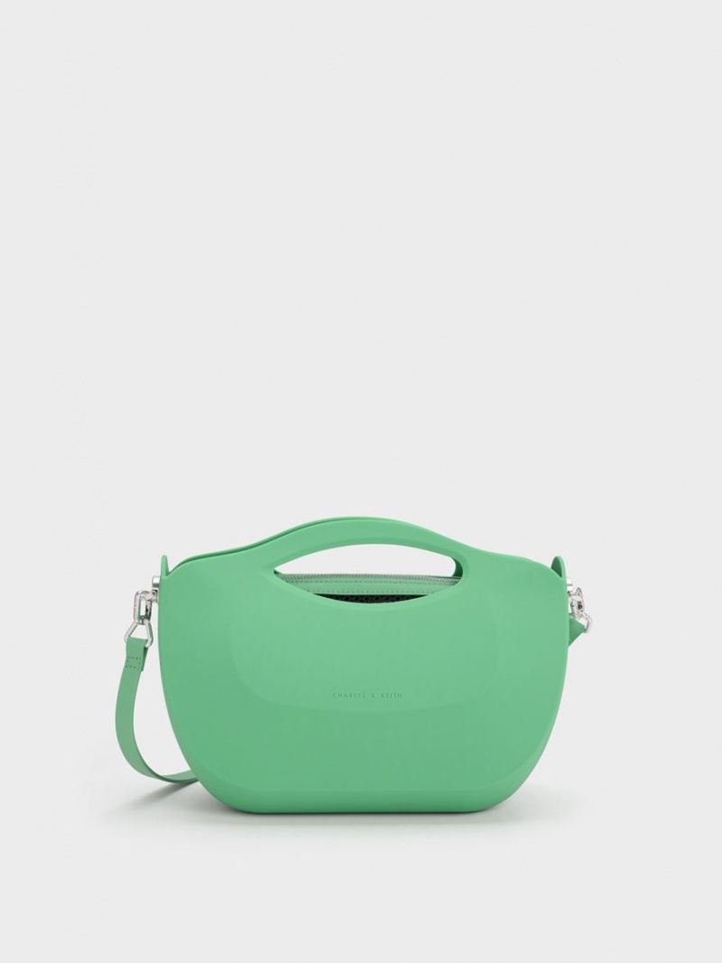 τσαντα χειροσ Charles And Keith Cocoon Curved πρασινο | 74681-ZFBO