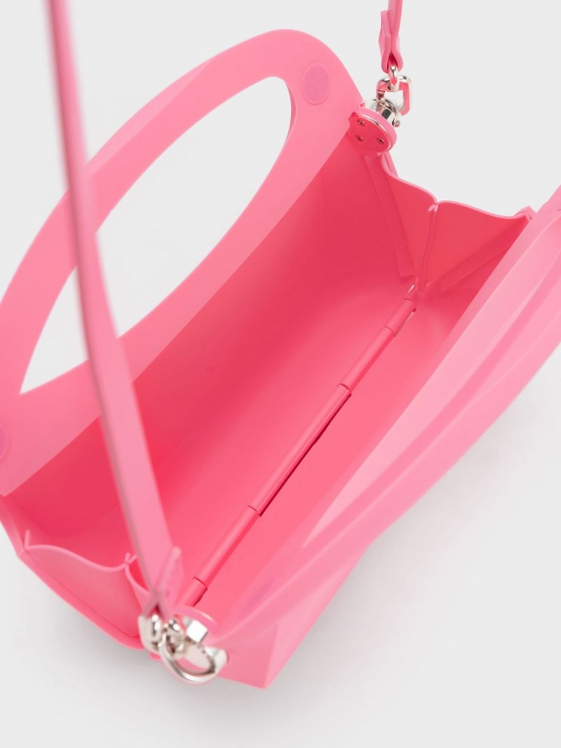 τσαντα χειροσ Charles And Keith Cocoon Top ροζ | 98046-RHSN