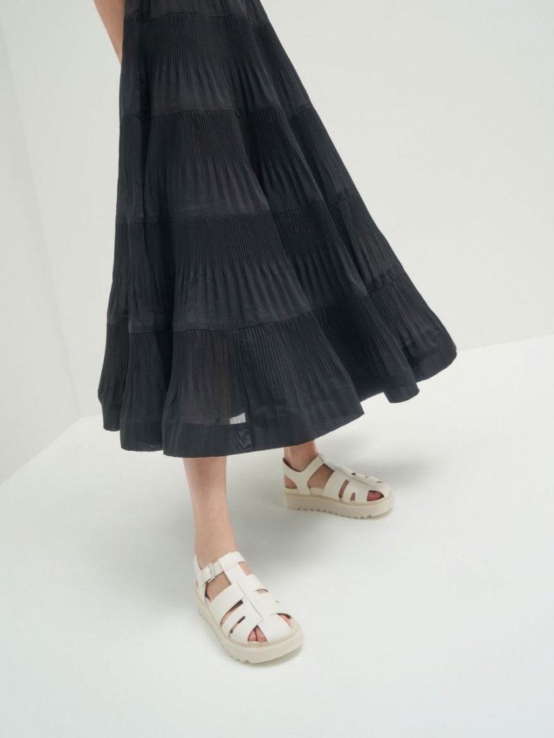 Πεδιλα Πλατφορμεσ Charles And Keith Cut-Out Sports ασπρα | 93412-IMLV