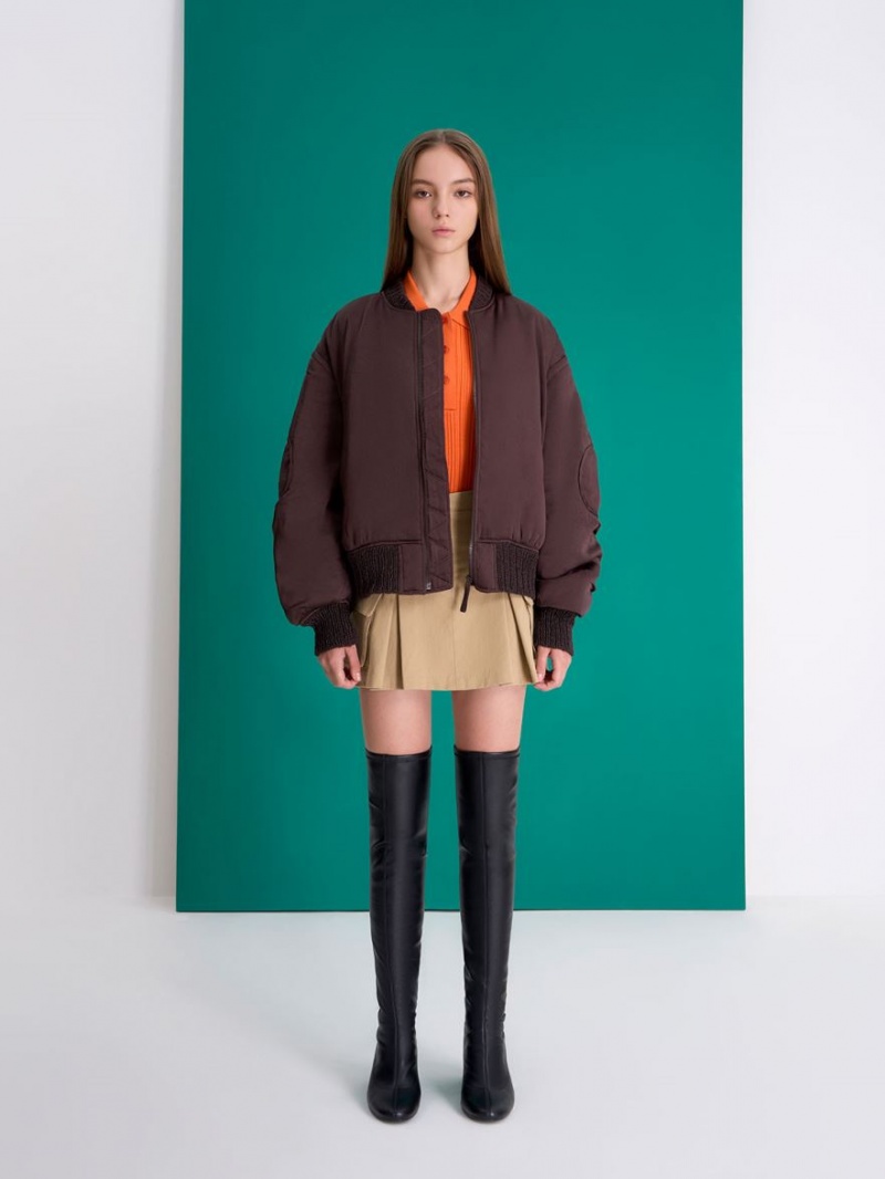 ψηλεσ μποτεσ Charles And Keith Cylindrical Heel Thigh μαυρα | 28697-KPHW