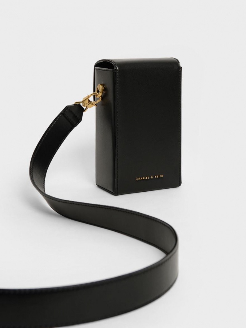 τσάντεσ χιαστί Charles And Keith Elongated μαυρα | 02153-MGVX