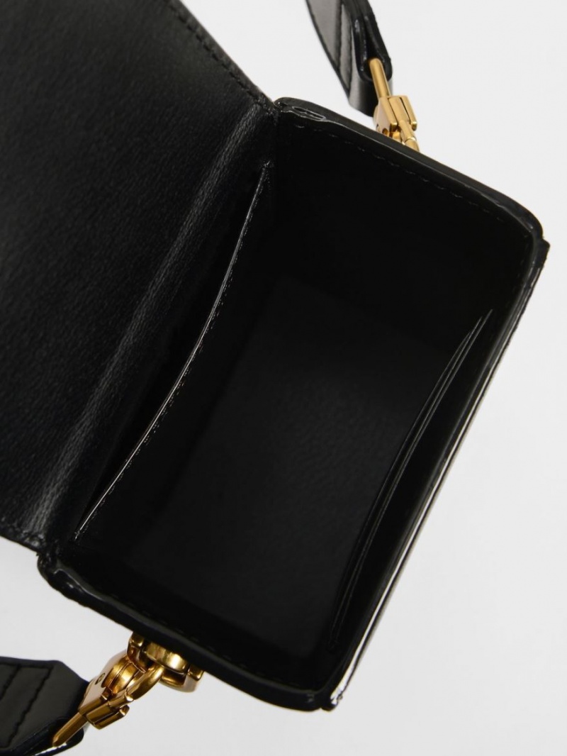 τσάντεσ χιαστί Charles And Keith Elongated μαυρα | 02153-MGVX