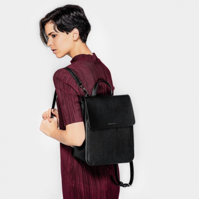 σακιδια πλατησ Charles And Keith Front Flap Structured μαυρα | 03521-GBCZ