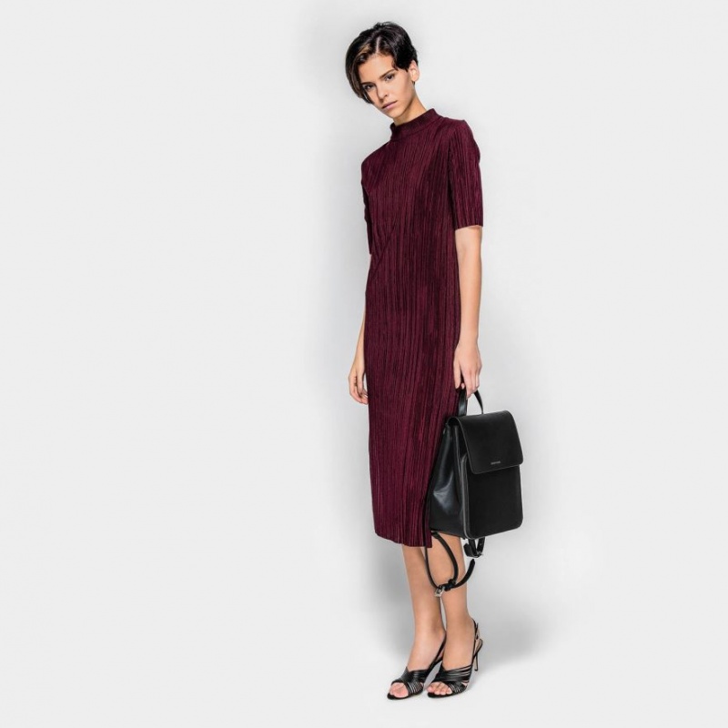 σακιδια πλατησ Charles And Keith Front Flap Structured μαυρα | 03521-GBCZ