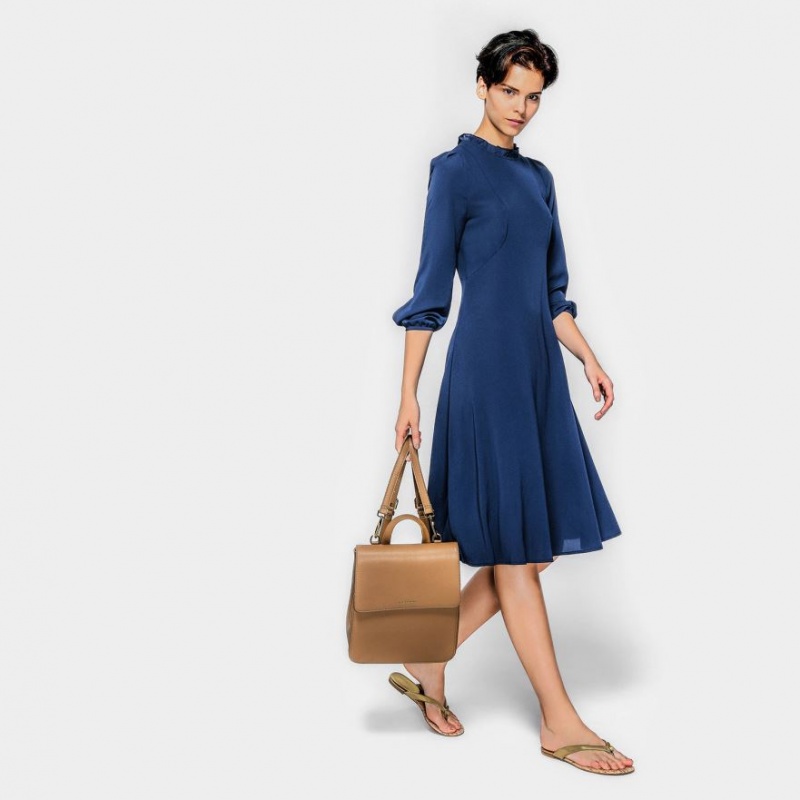 σακιδια πλατησ Charles And Keith Front Flap Structured καφε | 84793-VWGI