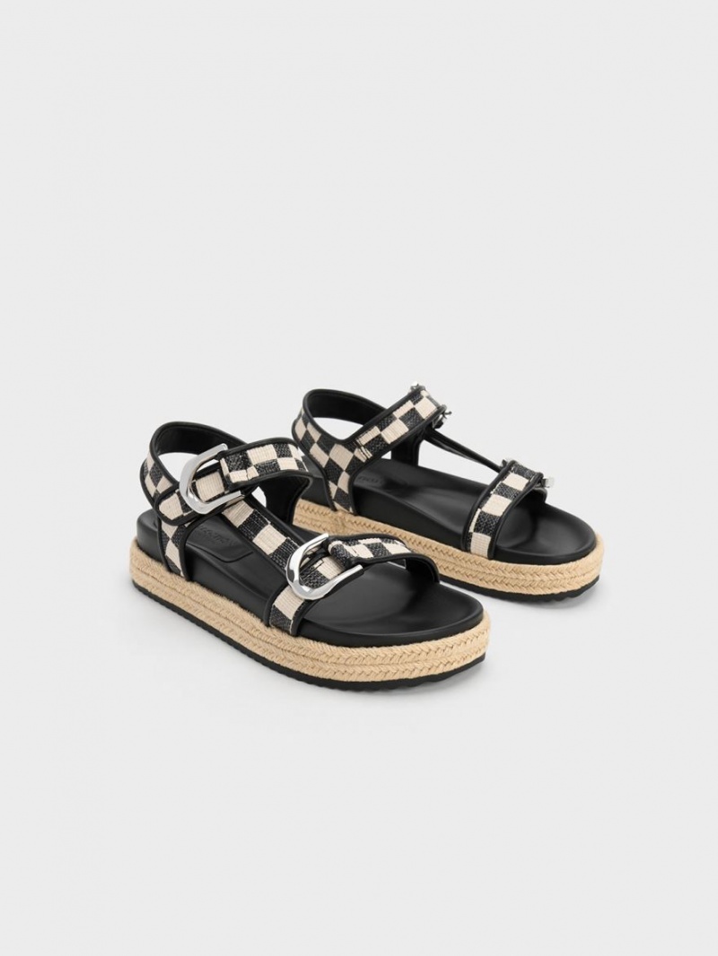Πεδιλα Πλατφορμεσ Charles And Keith Gabine Straw εσπαντριγιεσ Πολύχρωμο | 52063-BEZQ