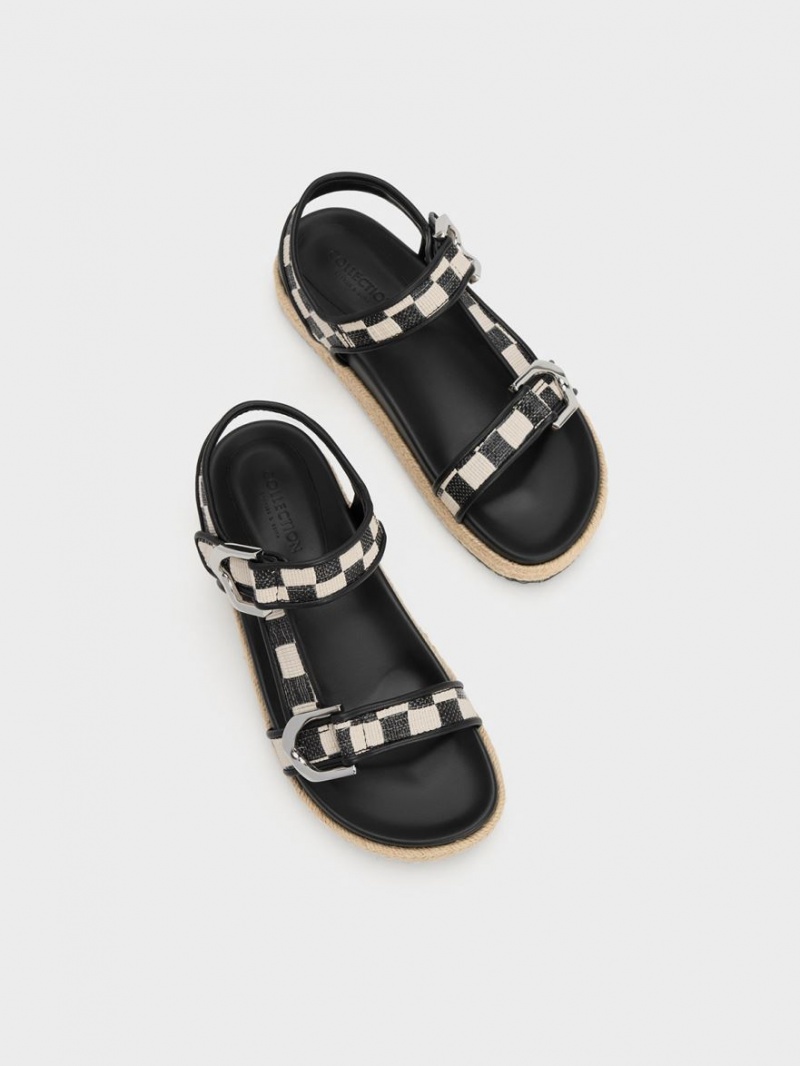 Πεδιλα Πλατφορμεσ Charles And Keith Gabine Straw εσπαντριγιεσ Πολύχρωμο | 52063-BEZQ
