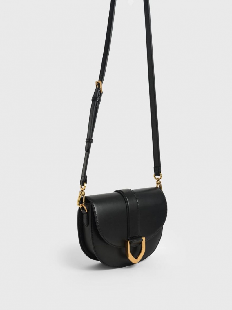 Τσάντες Σέλας Charles And Keith Gabine μαυρα | 37592-DOKY