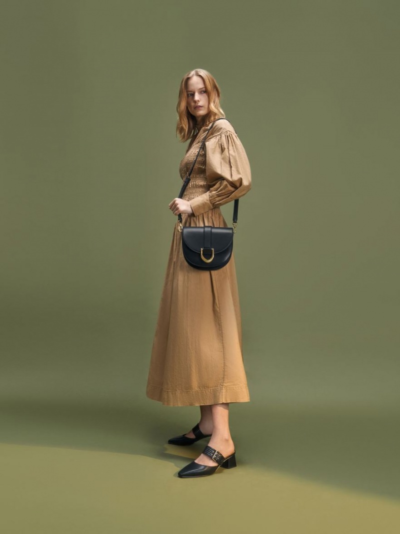 Τσάντες Σέλας Charles And Keith Gabine μαυρα | 37592-DOKY
