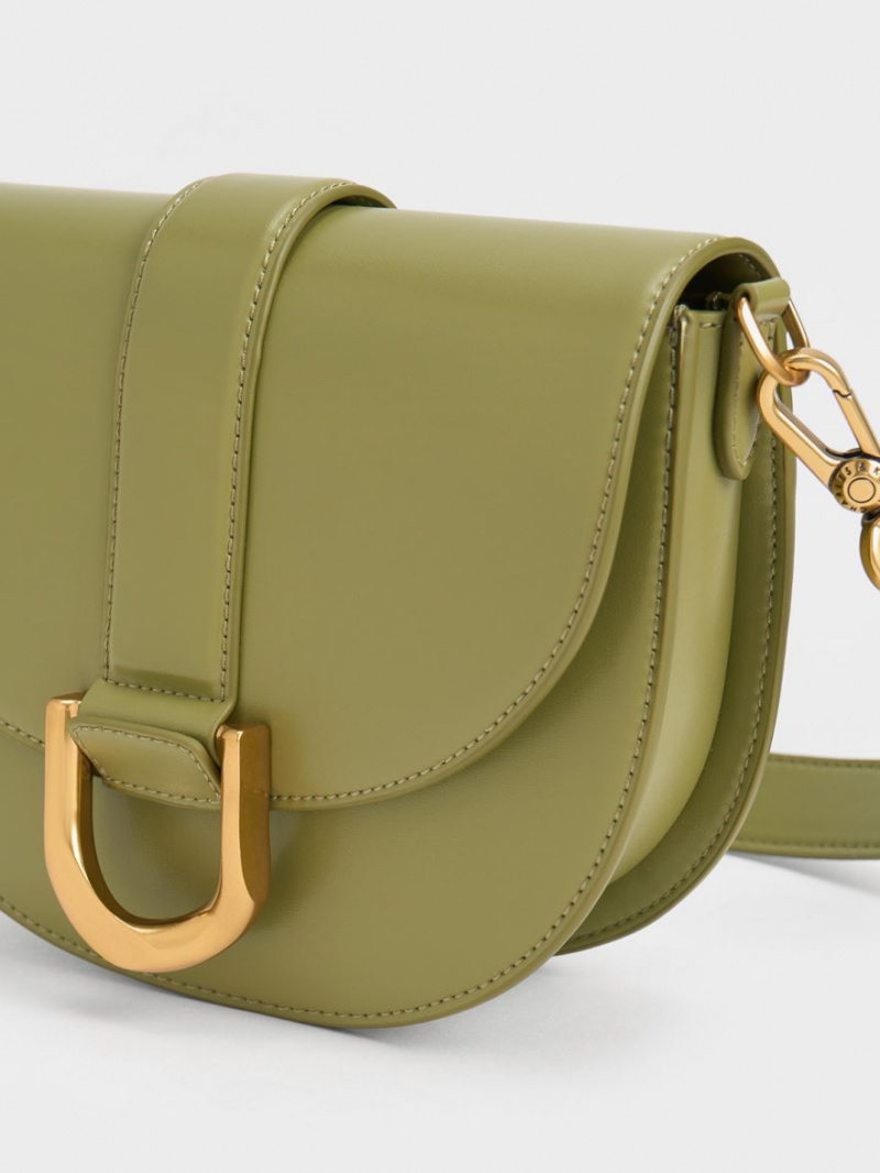 Τσάντες Σέλας Charles And Keith Gabine Ελιά | 37901-QYAV