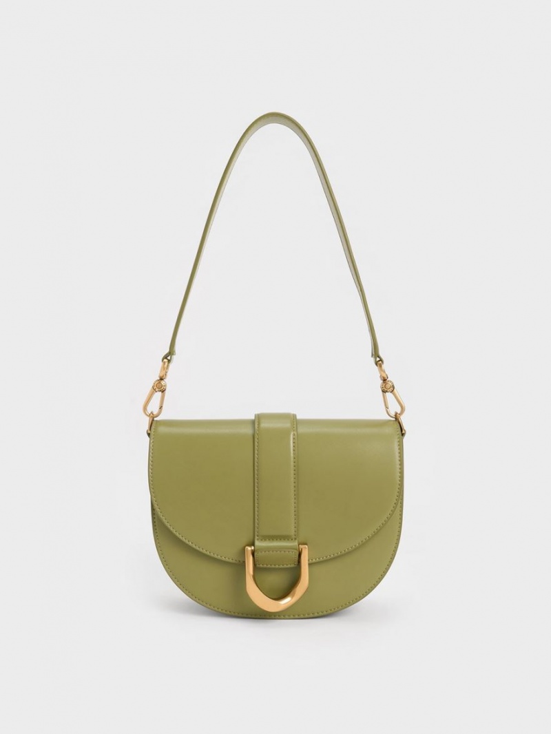 Τσάντες Σέλας Charles And Keith Gabine Ελιά | 37901-QYAV
