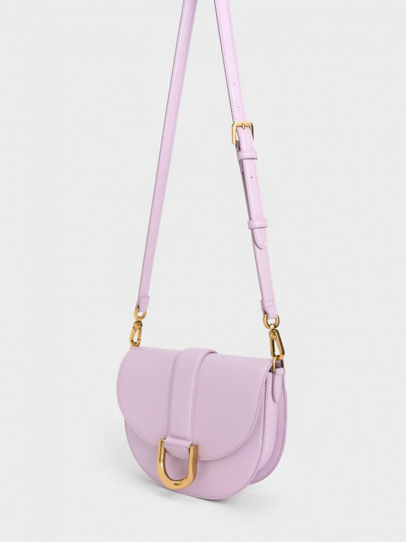Τσάντες Σέλας Charles And Keith Gabine μωβ | 38954-BLOS