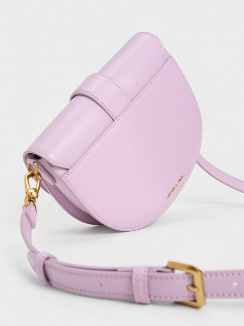 Τσάντες Σέλας Charles And Keith Gabine μωβ | 38954-BLOS