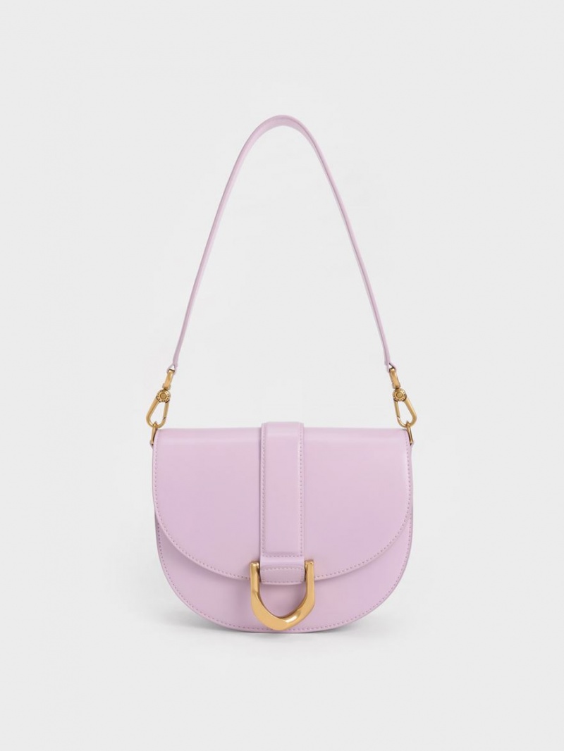 Τσάντες Σέλας Charles And Keith Gabine μωβ | 38954-BLOS