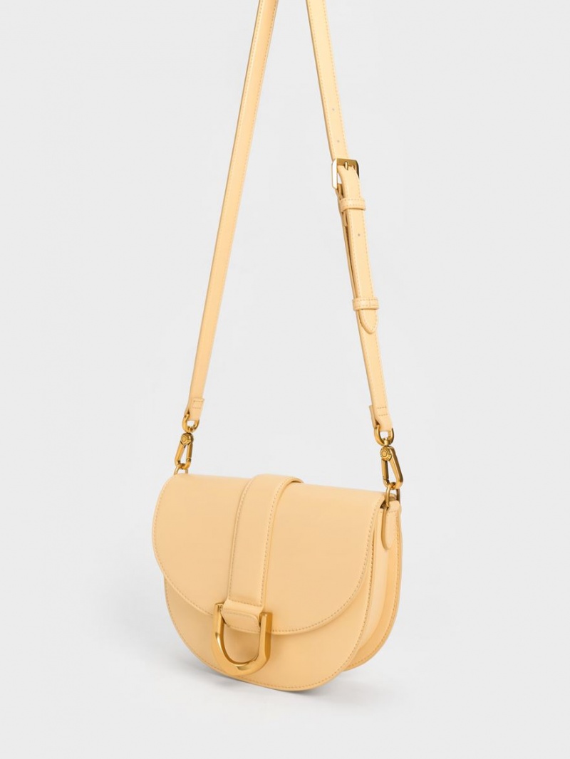 Τσάντες Σέλας Charles And Keith Gabine Μπεζ | 42317-BLJE