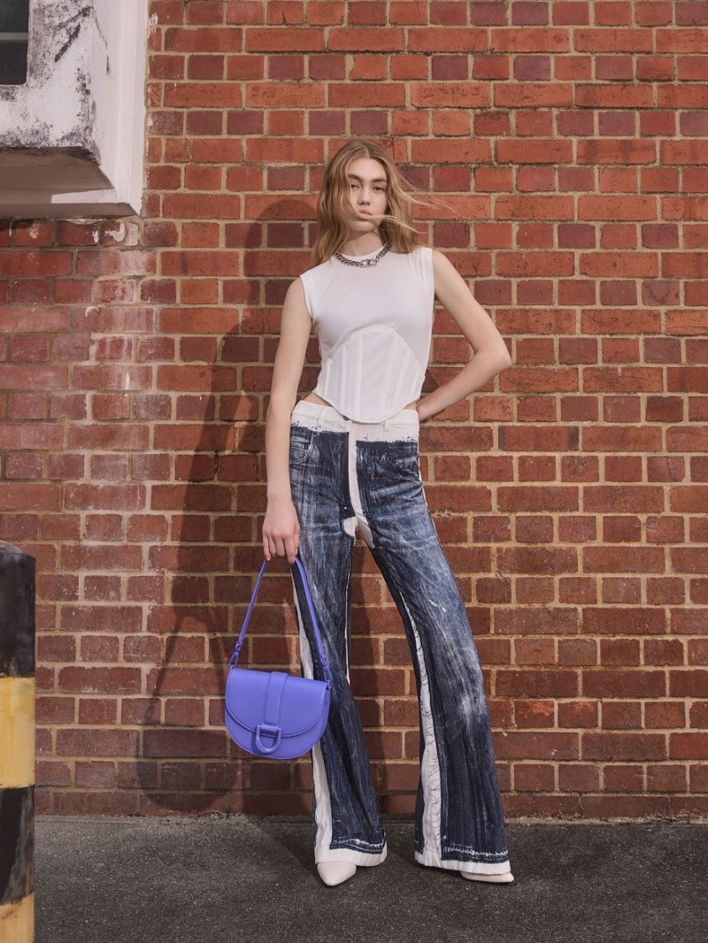 Τσάντες Σέλας Charles And Keith Gabine μωβ | 46890-QZTA