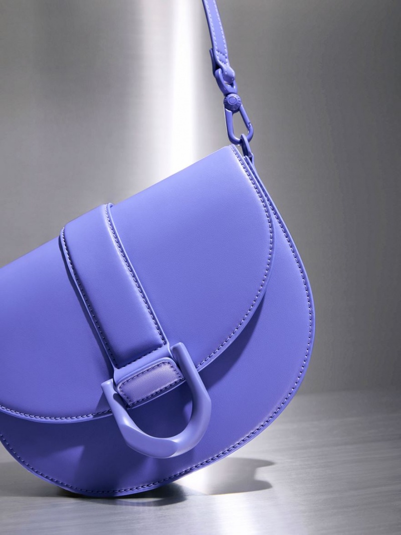 Τσάντες Σέλας Charles And Keith Gabine μωβ | 46890-QZTA