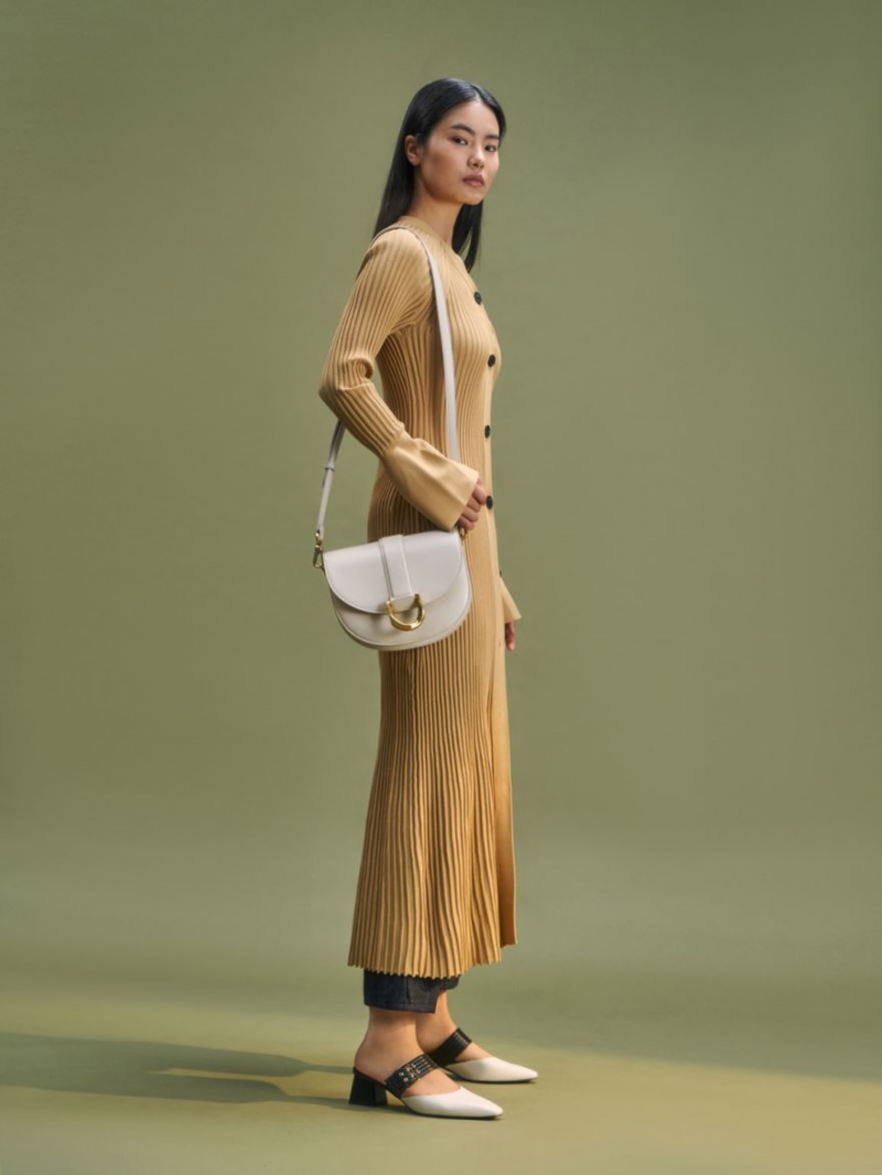 Τσάντες Σέλας Charles And Keith Gabine κρέμα | 91047-NKJL