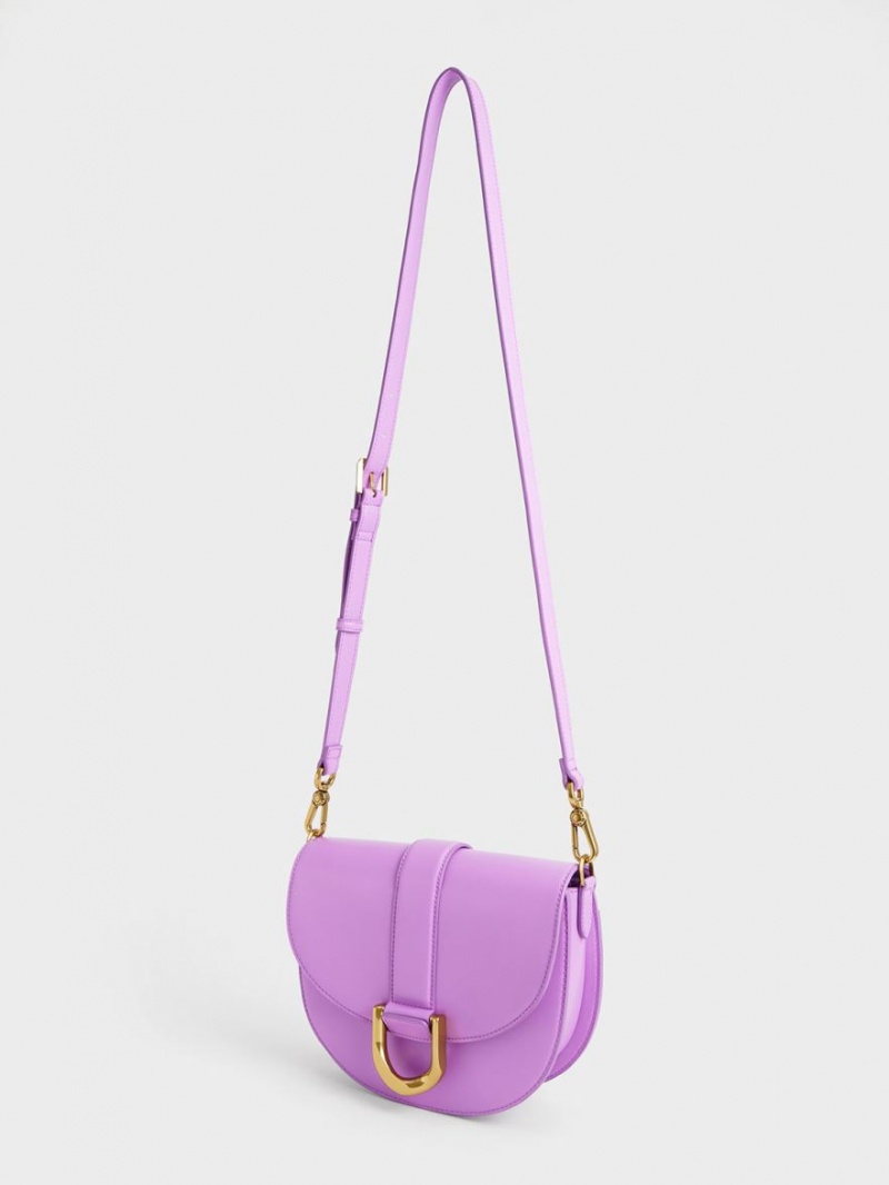 Τσάντες Σέλας Charles And Keith Gabine μωβ | 93458-VMQX