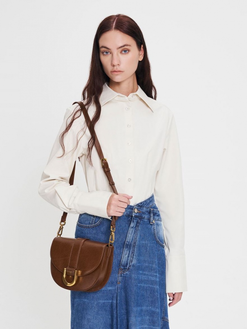 Τσάντες Σέλας Charles And Keith Gabine σκούρο καφε | 09546-UQEO