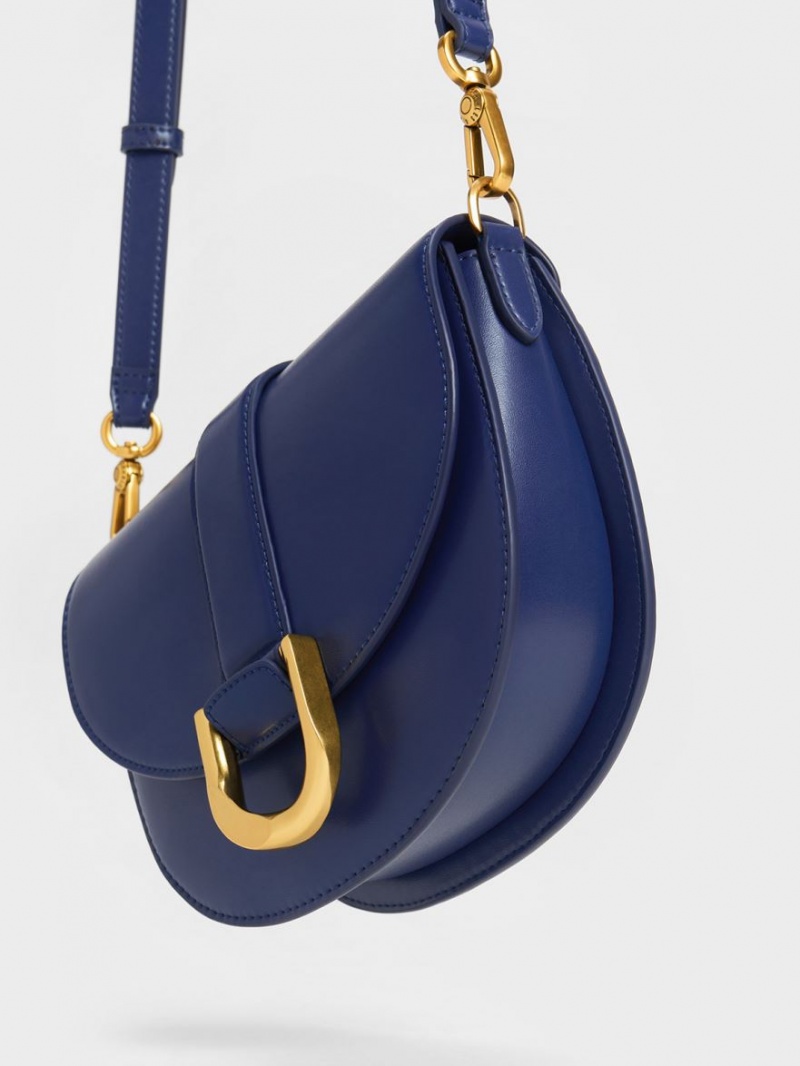 Τσάντες Σέλας Charles And Keith Gabine σκουρο μπλε | 12845-KJMY