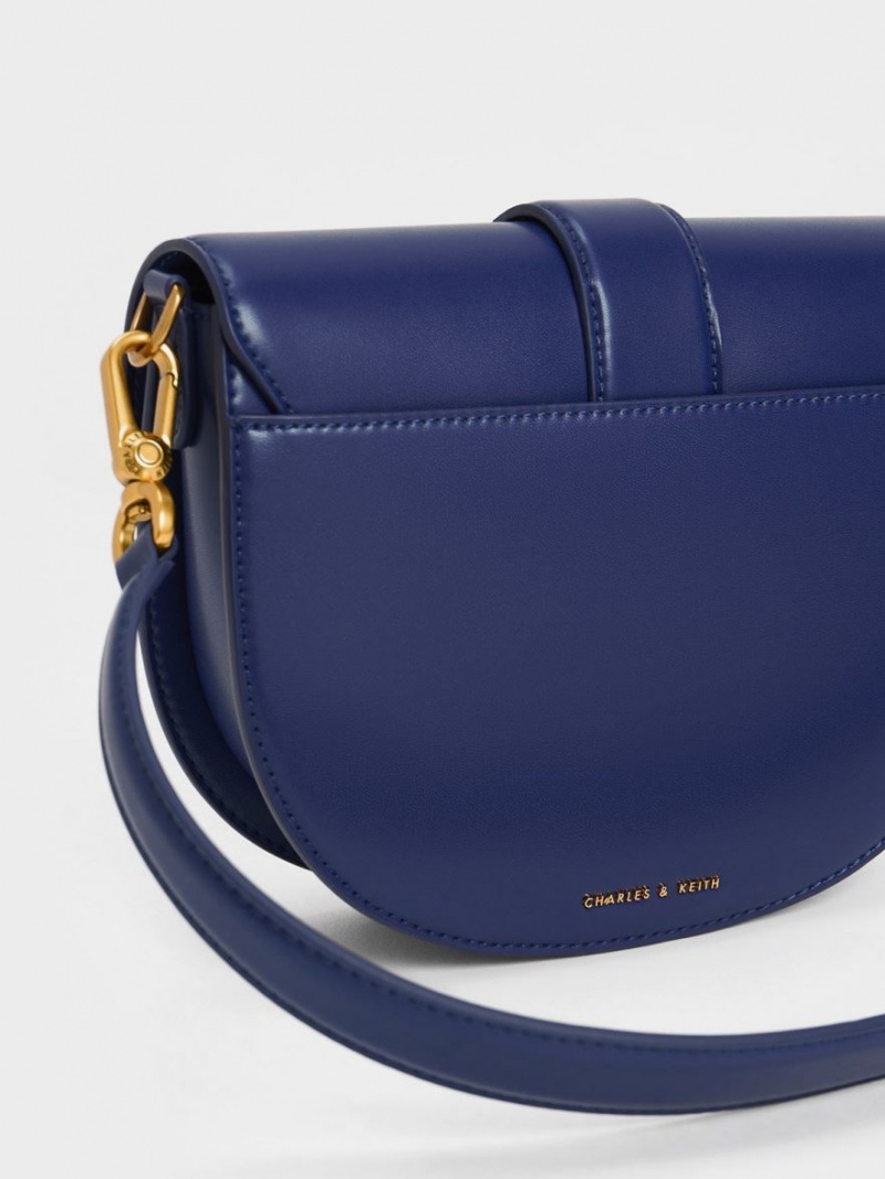 Τσάντες Σέλας Charles And Keith Gabine σκουρο μπλε | 12845-KJMY