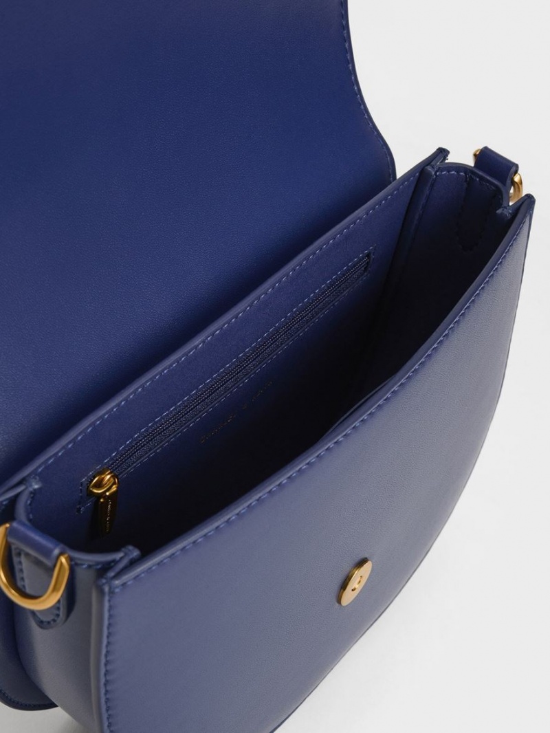 Τσάντες Σέλας Charles And Keith Gabine σκουρο μπλε | 12845-KJMY
