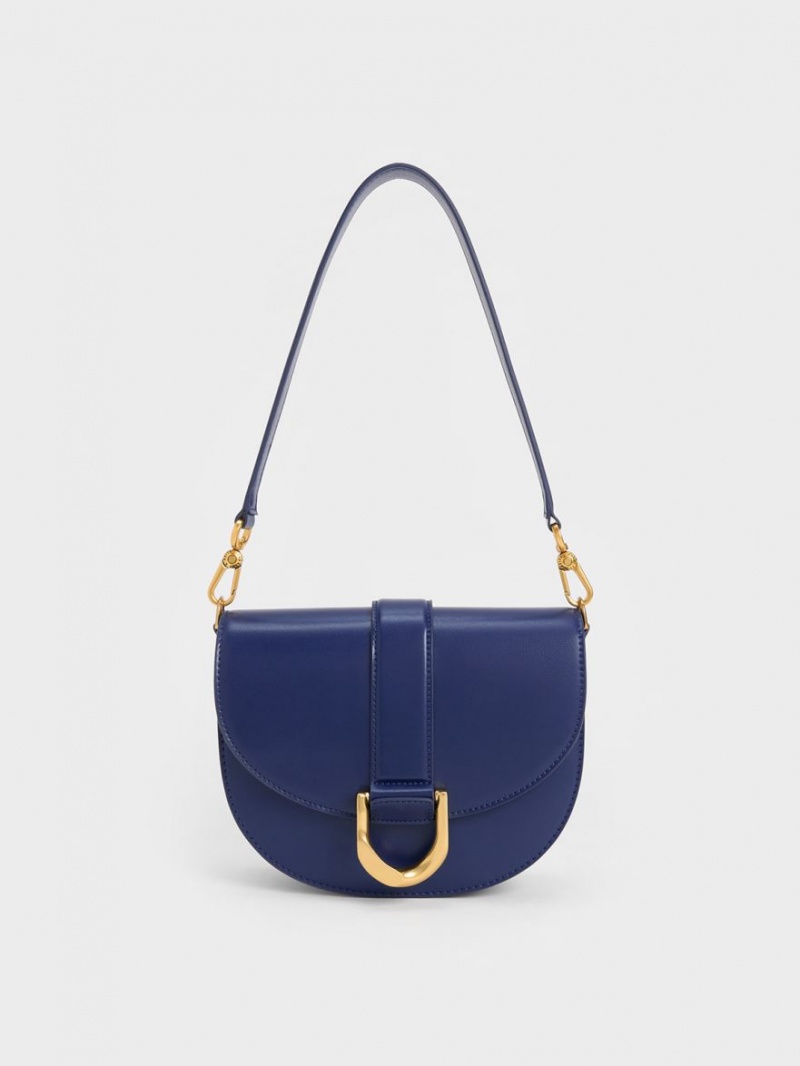 Τσάντες Σέλας Charles And Keith Gabine σκουρο μπλε | 12845-KJMY