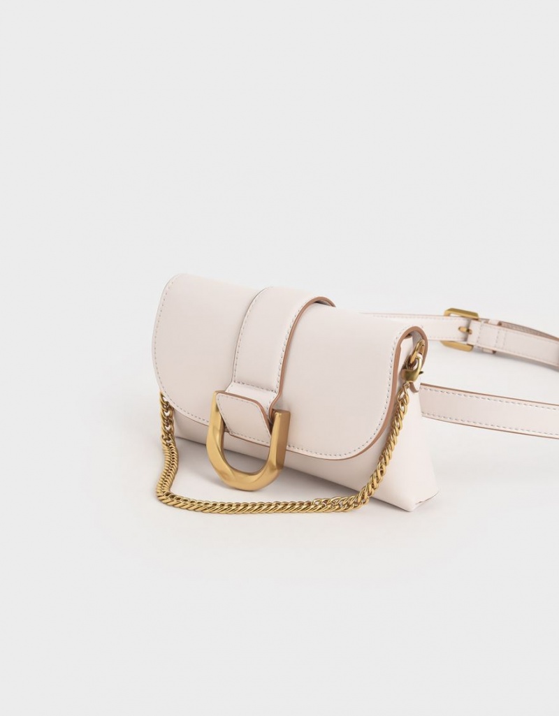 τσάντεσ χιαστί Charles And Keith Gabine ανοιχτο ροζ | 29354-XVMB