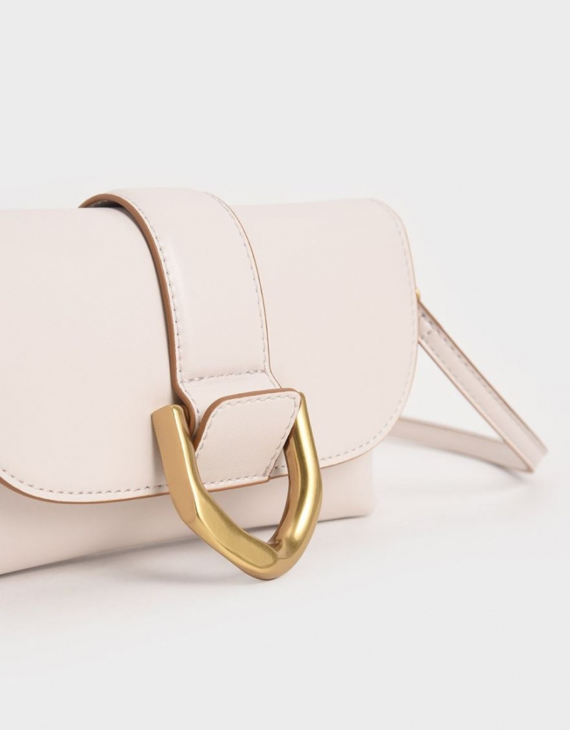 τσάντεσ χιαστί Charles And Keith Gabine ανοιχτο ροζ | 29354-XVMB