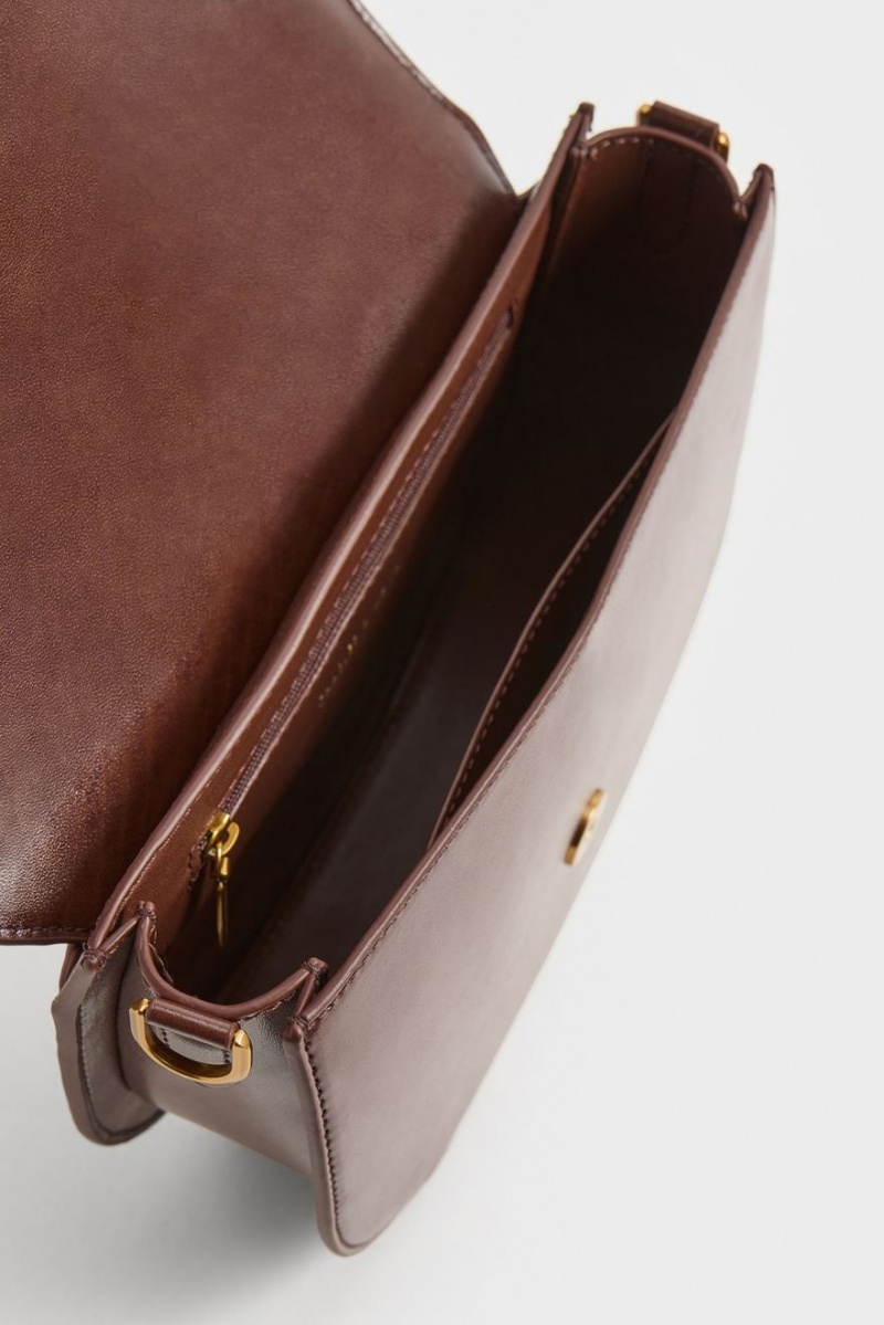Τσάντες Σέλας Charles And Keith Gabine δερματινα​ καφε | 43615-VABF
