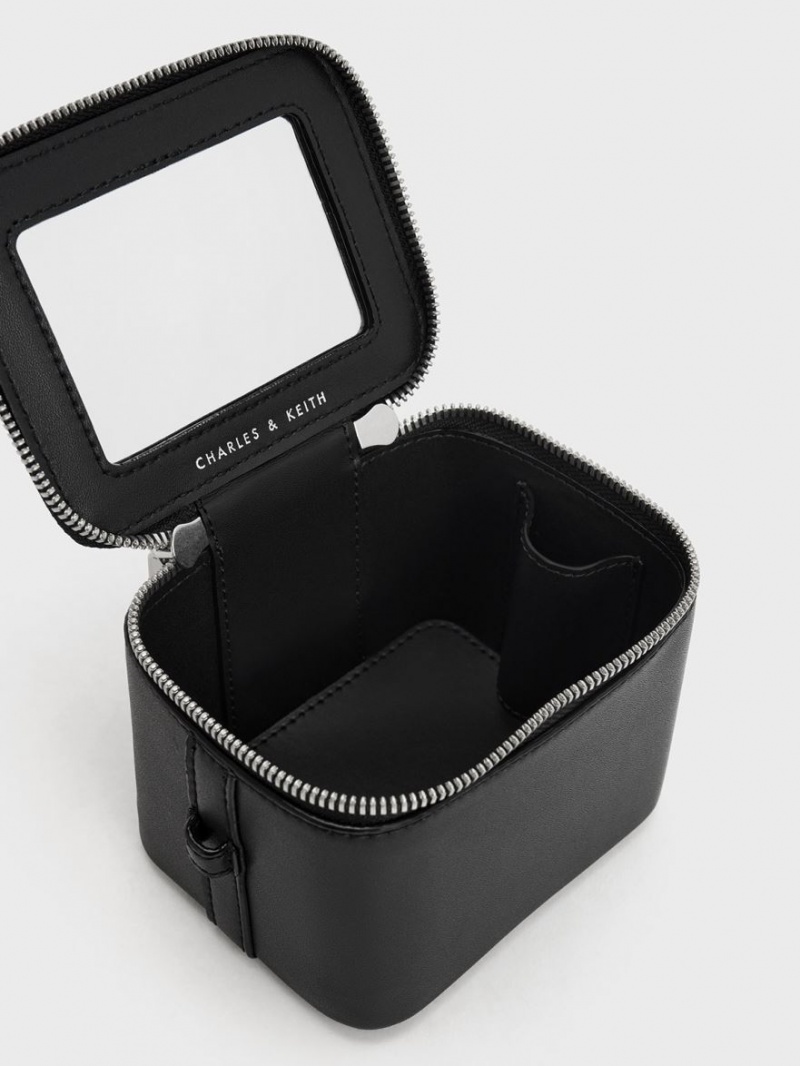 τσαντα χειροσ Charles And Keith Gaia Boxy Top μαυρα | 74968-DLOI