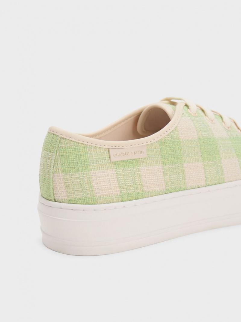 Αθλητικα Παπουτσια Charles And Keith Gingham πρασινο | 76125-NHTG