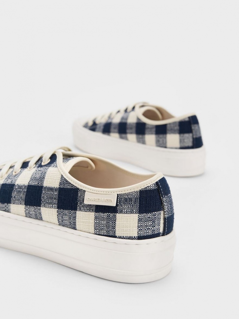 Αθλητικα Παπουτσια Charles And Keith Gingham σκούρο μπλε | 16379-XMPA