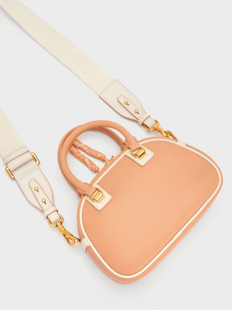τσάντεσ ώμου Charles And Keith Gwiana Bowling πορτοκαλι | 43695-HAFW